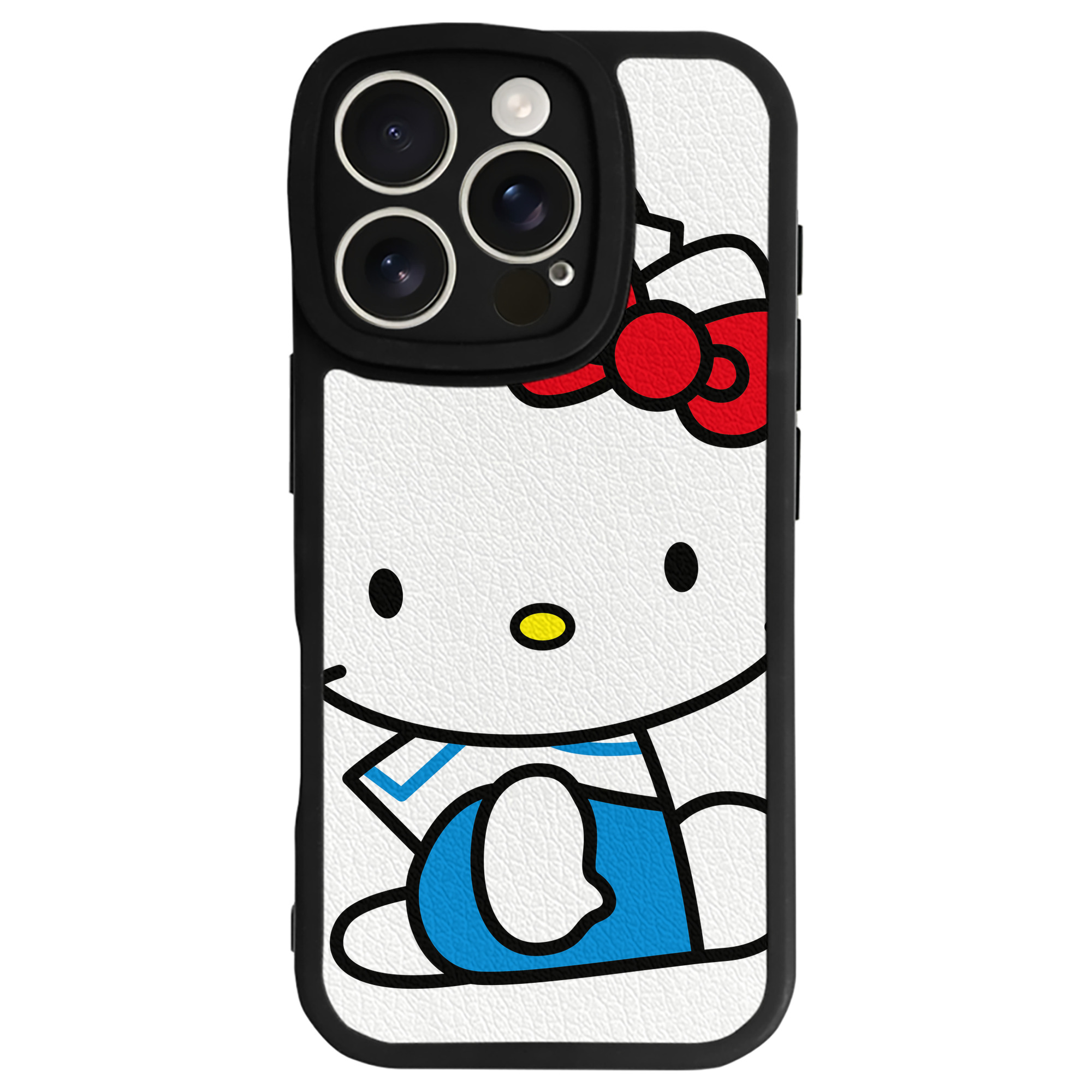 （画像用） Hello Kitty ハローキティ 【iPhone 16シリーズ対応】シリコンスマホケース（レザー調） 材質：シリコン